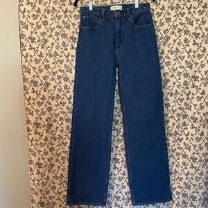 Abercrombie & Fitch Women's High Rise Jeans - Dark Blue